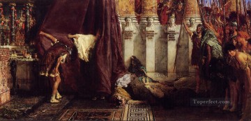 Ave César Io Saturnalia Romántico Sir Lawrence Alma Tadema Pinturas al óleo